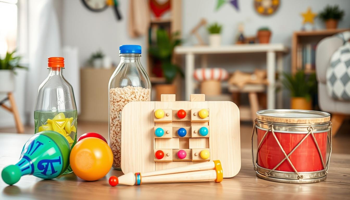 Domowe instrumenty muzyczne dla niemowląt DIY