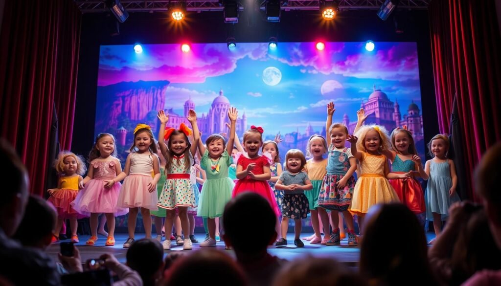 Dzieci na scenie teatralnej