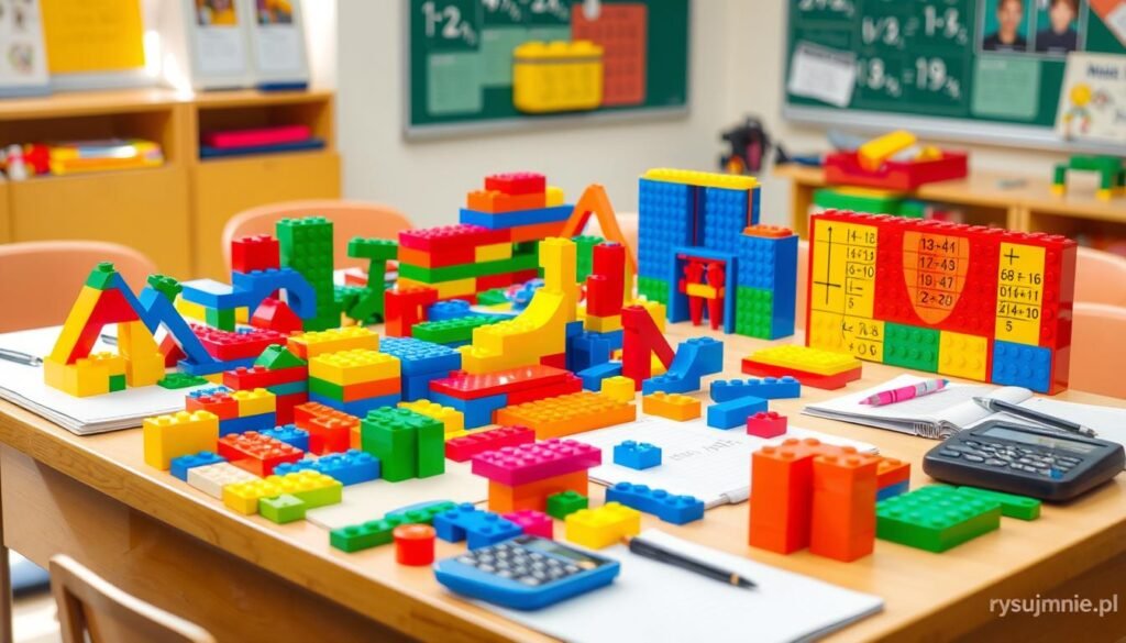 Klocki LEGO używane do nauki matematyki