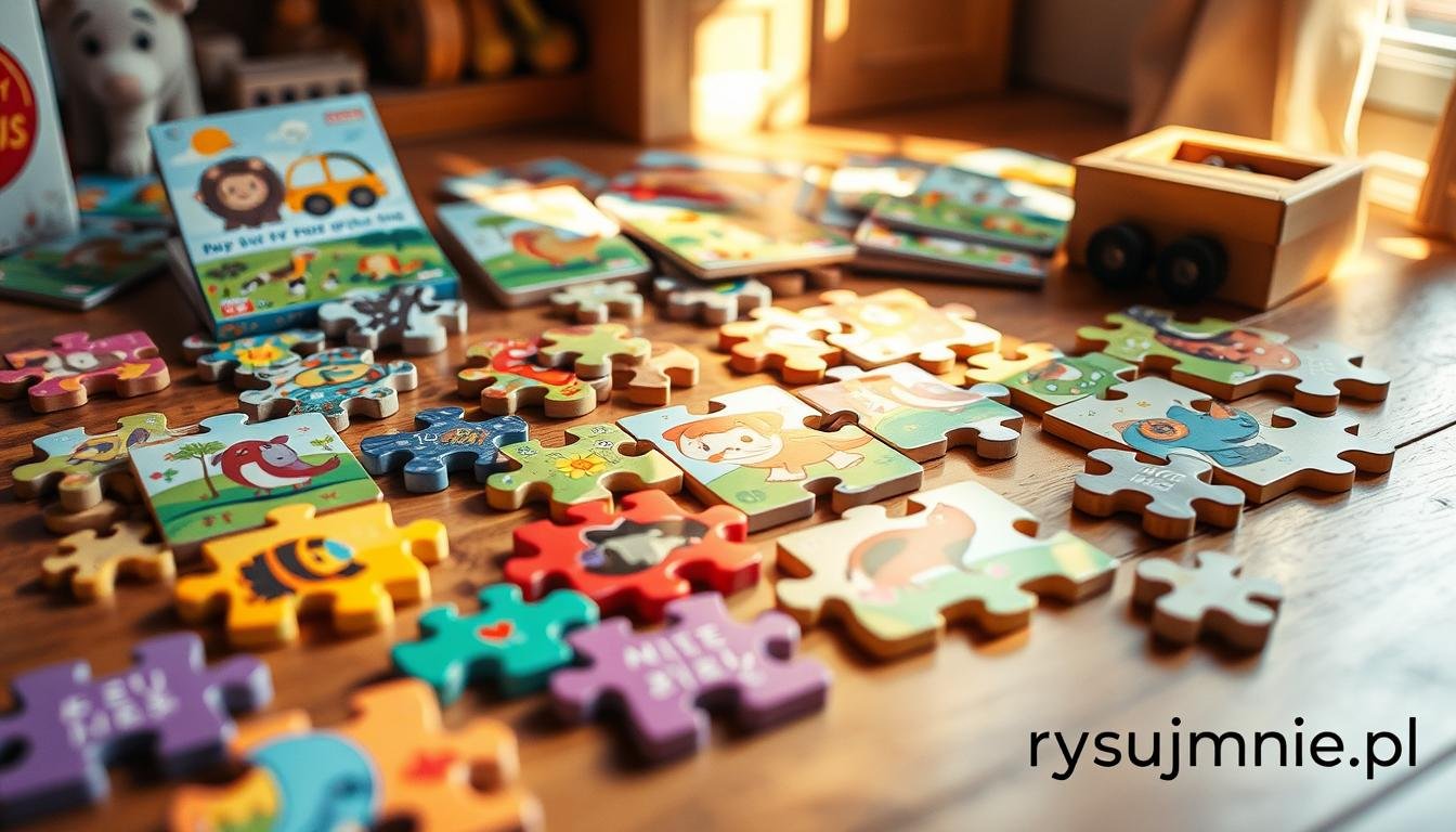 wczesne puzzle i układanki koncentracja