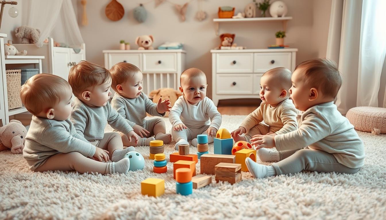 zabawy grupowe rozwój społeczny niemowląt