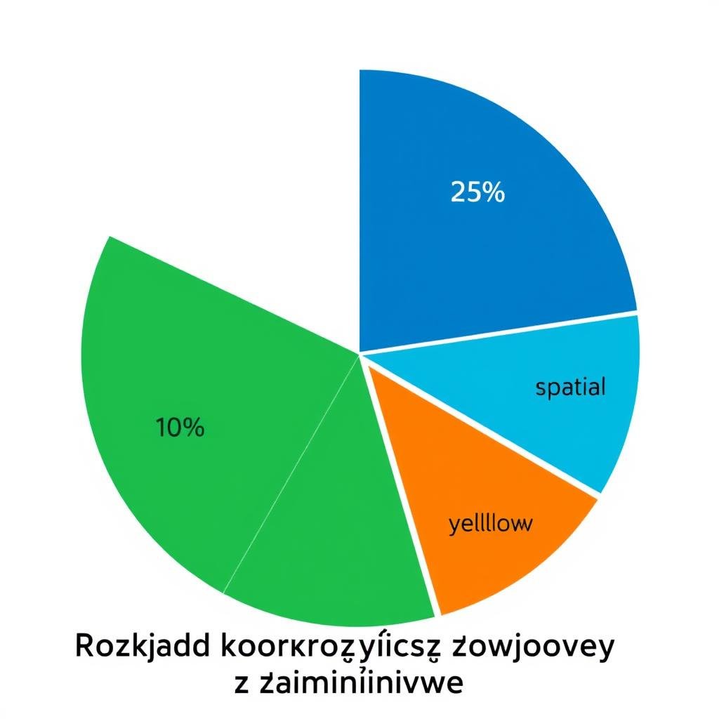 Diagram kołowy pokazujący procentowy rozkład korzyści rozwojowych z łamigłówek