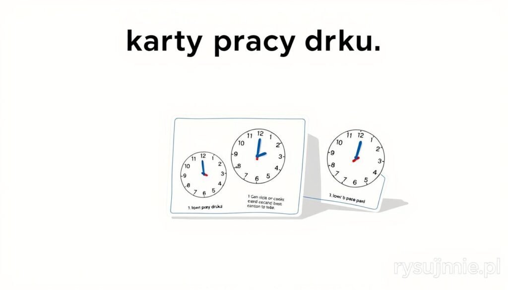 karty pracy druku